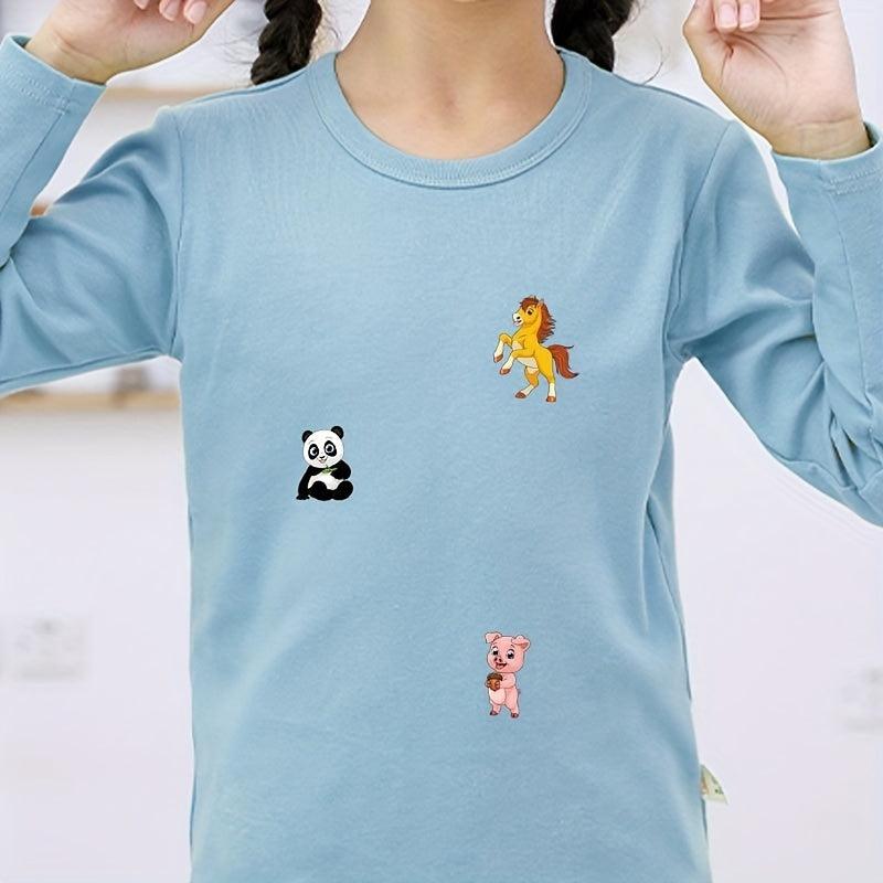 Cartoon Animals Ironing Stickers For Kids, Heat Transfer Patch