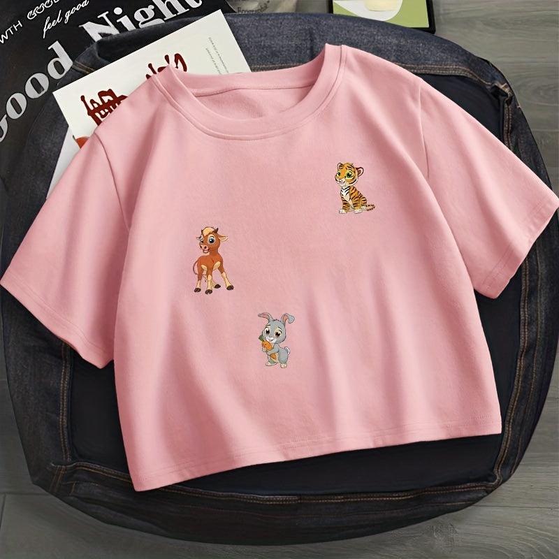 Cartoon Animals Ironing Stickers For Kids, Heat Transfer Patch
