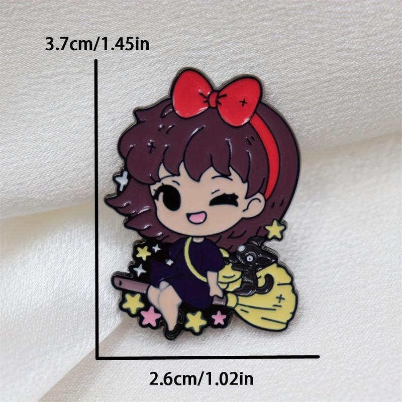 Anime Cat Elf Girl Alloy Enamel Brooch For Backpack