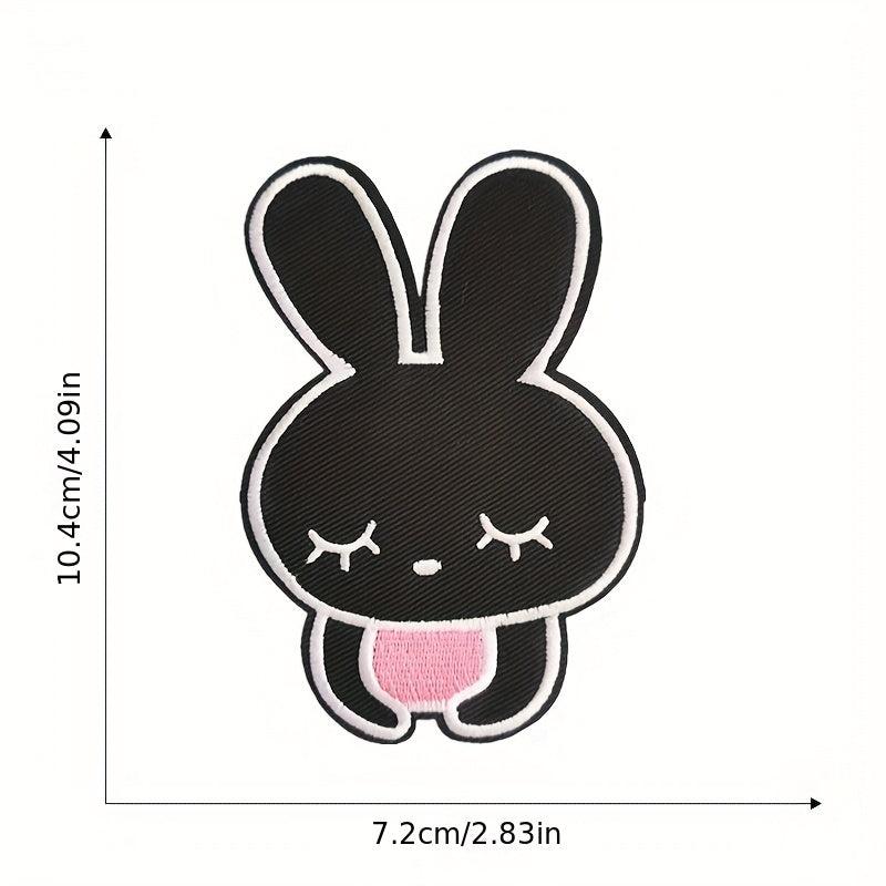 10pcs Cartoon Rabbit Iron On Patches For Girls