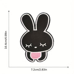 10pcs Cartoon Rabbit Iron On Patches For Girls