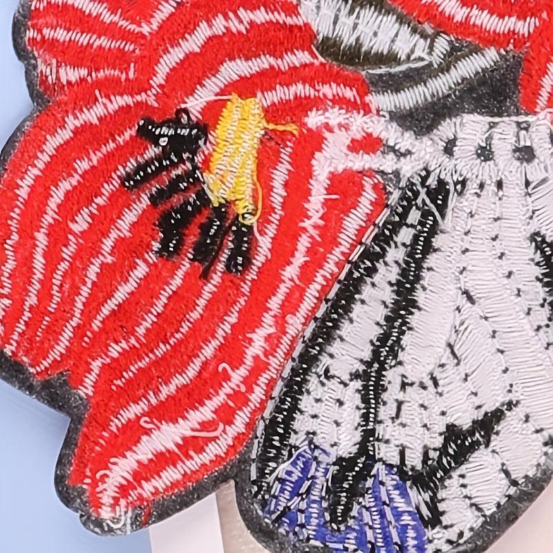 2pcs Flower Cloth Stickers for Clothing and Bags Decoration