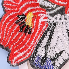 2pcs Flower Cloth Stickers for Clothing and Bags Decoration