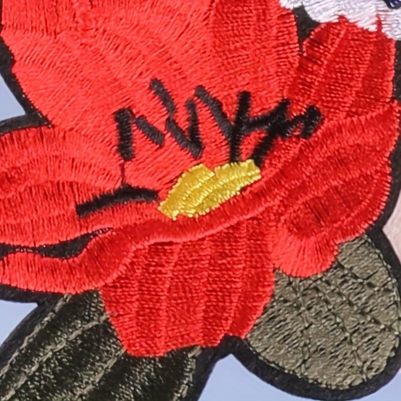 2pcs Flower Cloth Stickers for Clothing and Bags Decoration