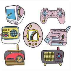 Retro Game Brooch School Bag Decor Clothes Accessory