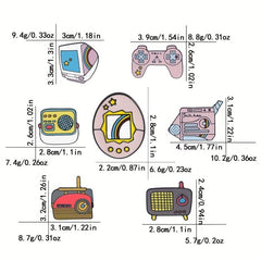 Retro Game Brooch School Bag Decor Clothes Accessory