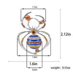 Spider Brooch Personality Collar Pin