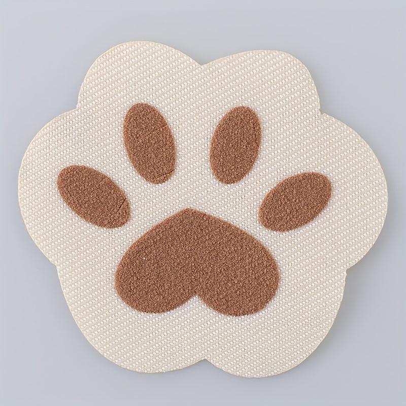 6pcs Dog Paw Print Iron On Patches Embroidered Applique DIY Crafts