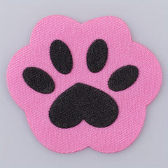 6pcs Dog Paw Print Iron On Patches Embroidered Applique DIY Crafts