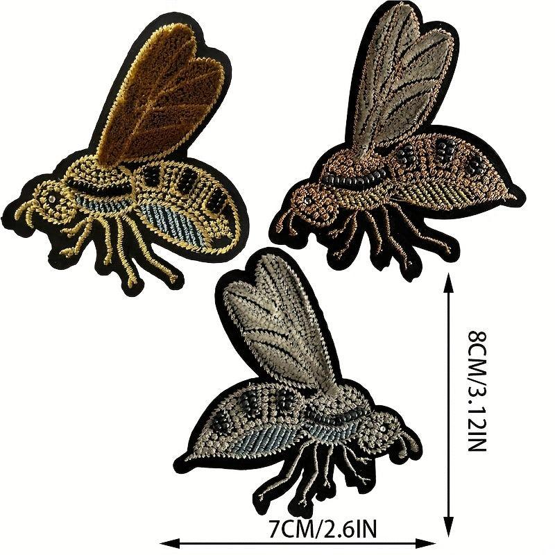 Bee Iron on Embroidery For Clothing Decoration