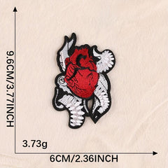 8pcs Heart DIY Patch for Clothes Backpack Hat Boys Accessorie