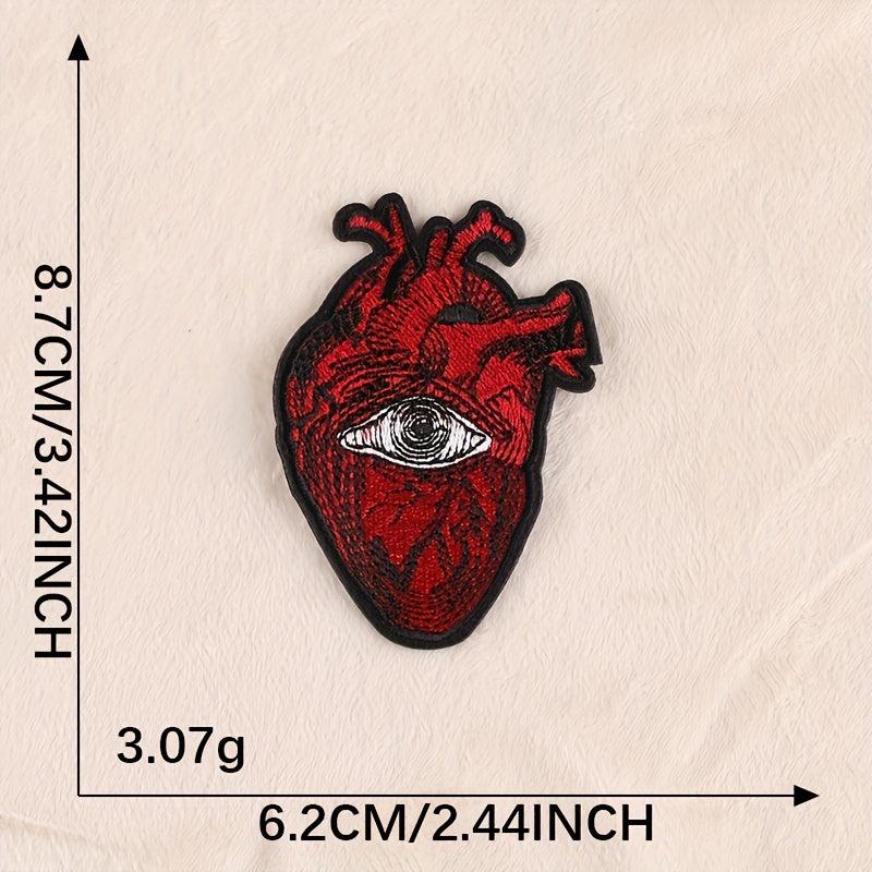 8pcs Heart DIY Patch for Clothes Backpack Hat Boys Accessorie