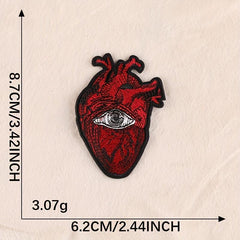 8pcs Heart DIY Patch for Clothes Backpack Hat Boys Accessorie