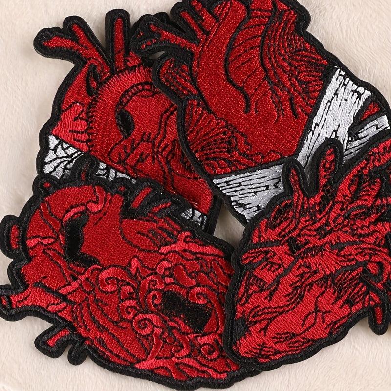 8pcs Heart DIY Patch for Clothes Backpack Hat Boys Accessorie
