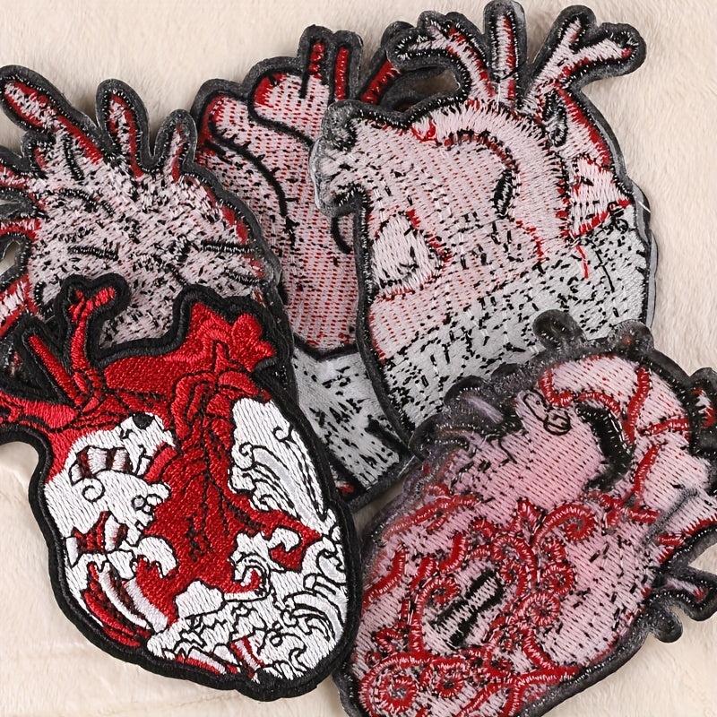 8pcs Heart DIY Patch for Clothes Backpack Hat Boys Accessorie