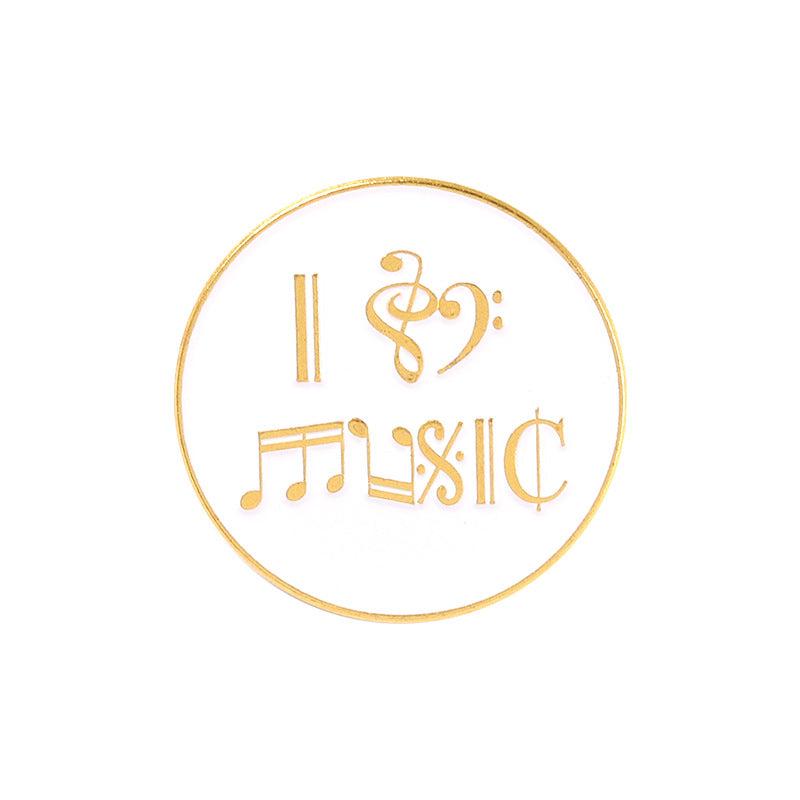 Alloy Letter Brooch Creative Earphones Tape Badges For Men