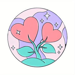 Round Geometric Dolphin Enamel Brooch Rainbow Beach Wave Pin