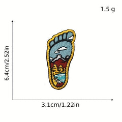 16pcs Iron On Patches Embroidered Applique DIY Crafts For Clothing Jacket Jeans