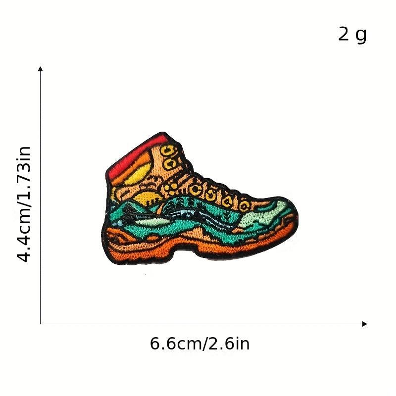 16pcs Iron On Patches Embroidered Applique DIY Crafts For Clothing Jacket Jeans