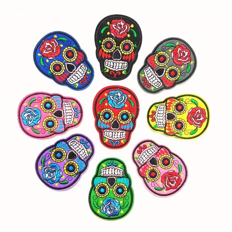 9pcs Embroidered Patch Sew On Applique for Clothing Jeans Pants Dress Backpack