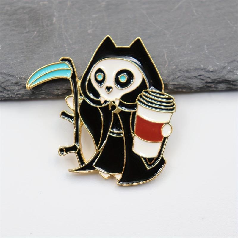 Cartoon Death Brooch For Men