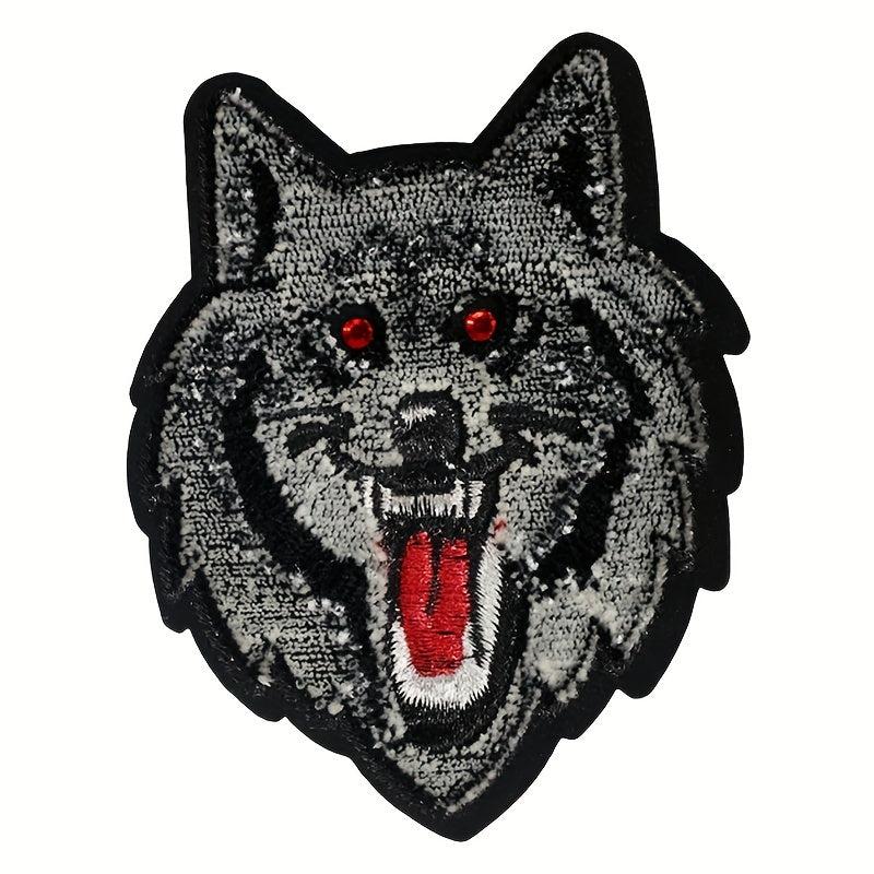 Fierce Animal Iron on Embroidery Patches