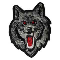 Fierce Animal Iron on Embroidery Patches