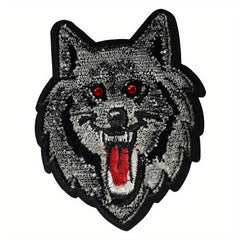 Fierce Animal Iron on Embroidery Patches