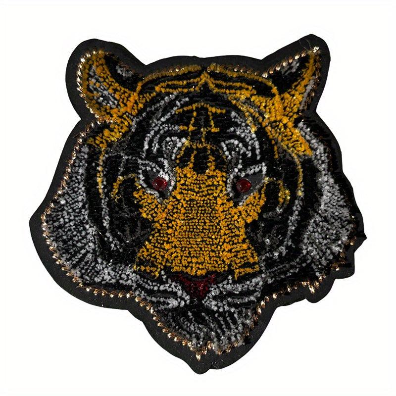 Fierce Animal Iron on Embroidery Patches