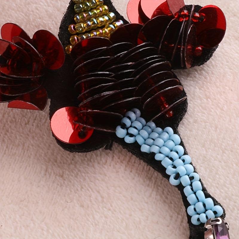 1pc Nail Beads Dancing Girl Embroidery Patch DIY Clothing Coat Accessories