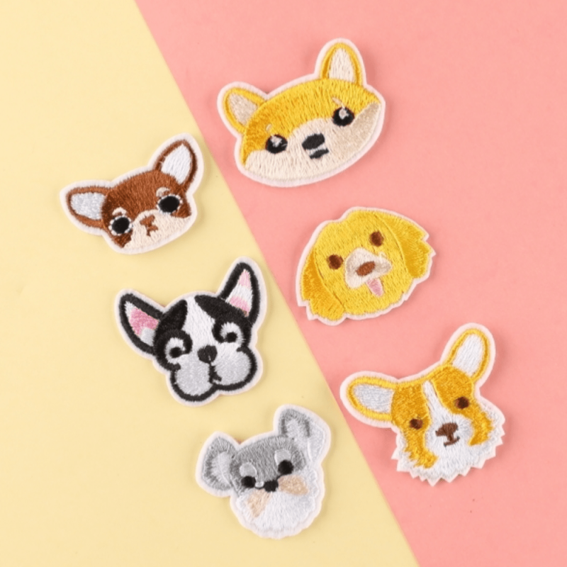 6pcs Animal Embroidery Patches DIY Clothes Accessories