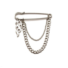 Chain Pin Decoration Hip Hop Style Jewelry For Men