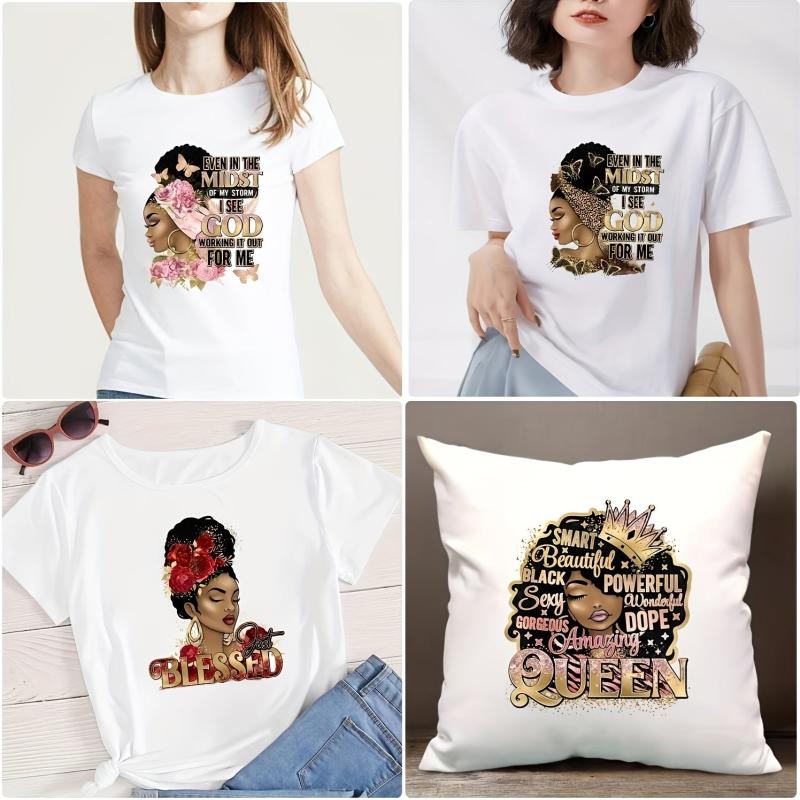 Iron On Heat Transfer Sticker African American Heat Pressed Sticker