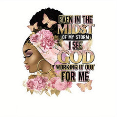 Iron On Heat Transfer Sticker African American Heat Pressed Sticker