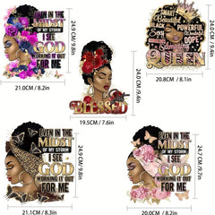 Iron On Heat Transfer Sticker African American Heat Pressed Sticker