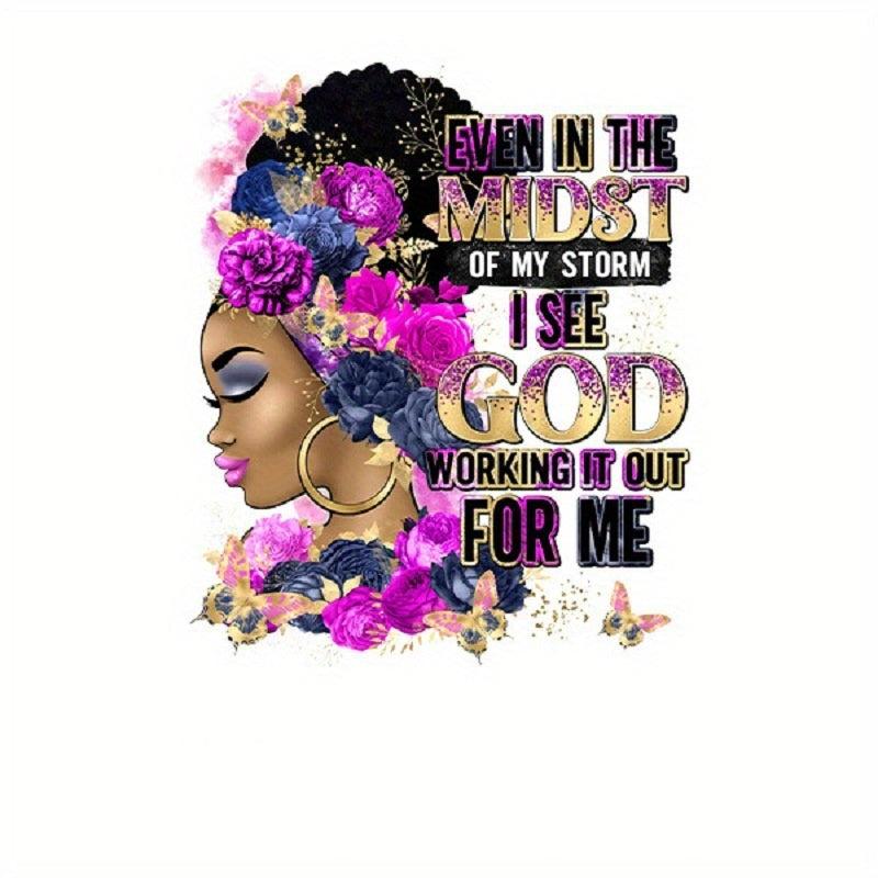 Iron On Heat Transfer Sticker African American Heat Pressed Sticker
