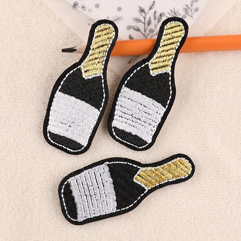 7pcs Bottle Hat Embroidery DIY Patch for Clothes Backpack Hat