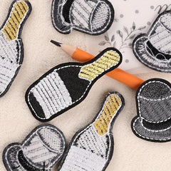 7pcs Bottle Hat Embroidery DIY Patch for Clothes Backpack Hat