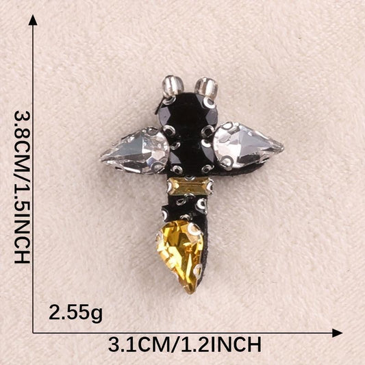 3pcs Beaded Bee Embroidery Patches Girls DIY Cloth Sticker