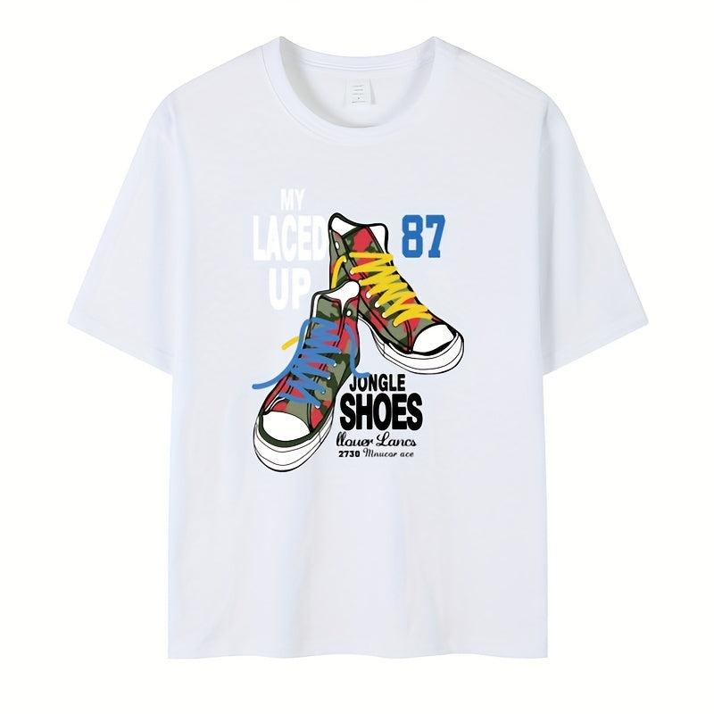 Men's Shoes Short Sleeved Pillow Canvas Bag Printing Stickers