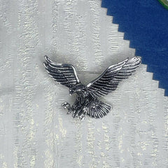 Vintage Antique Silver Jewelry Flying Eagle Brooch Suit Scarf Accessorie