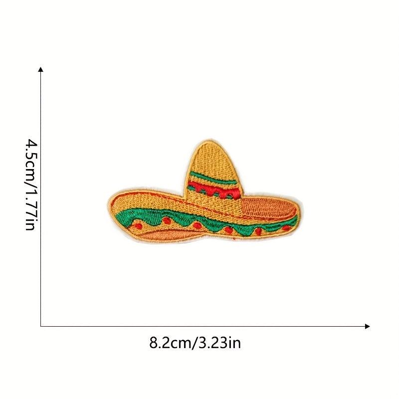 8pcs Mexico Style Iron On Patches Sew On Embroidered