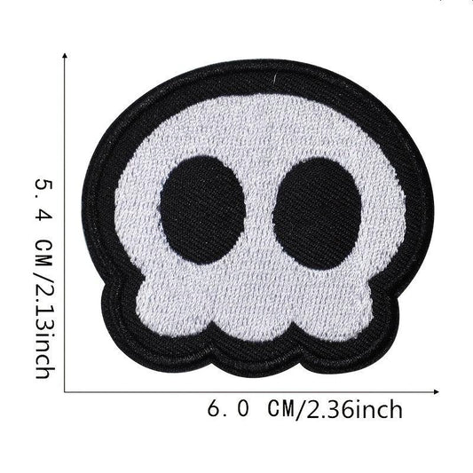 Boys Cartoon Skull Embroidery Patches DIY Decorative Clothes Holiday Gift