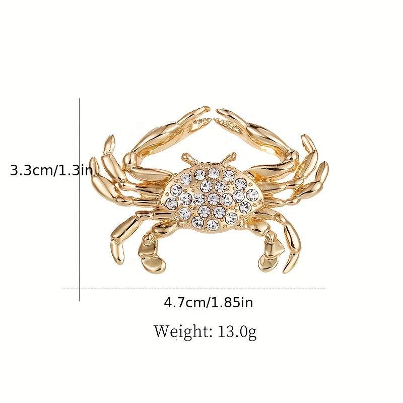 Animal Alloy Rhinestone Corsage Pin Brooch For Men