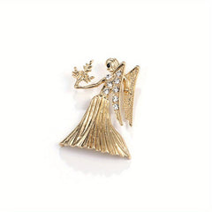 Animal Alloy Rhinestone Corsage Pin Brooch For Men