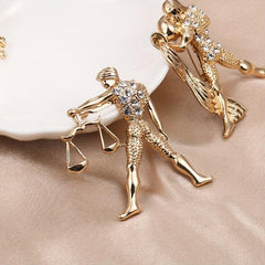 Animal Alloy Rhinestone Corsage Pin Brooch For Men