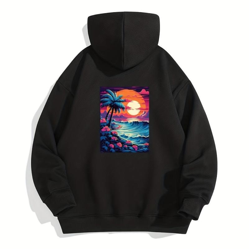 Seaside Sunset Sublimation Film for Men Clothes Bags Pillow