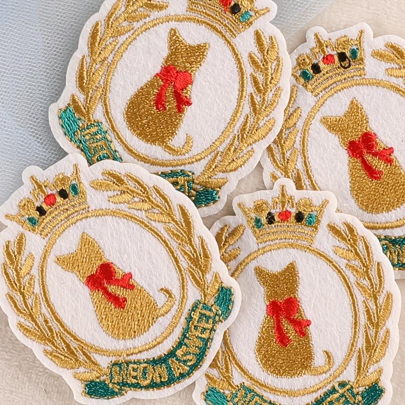 6pcs Cat Shaped DIY Iron on Patch Clothes Bag Shoe Decoration