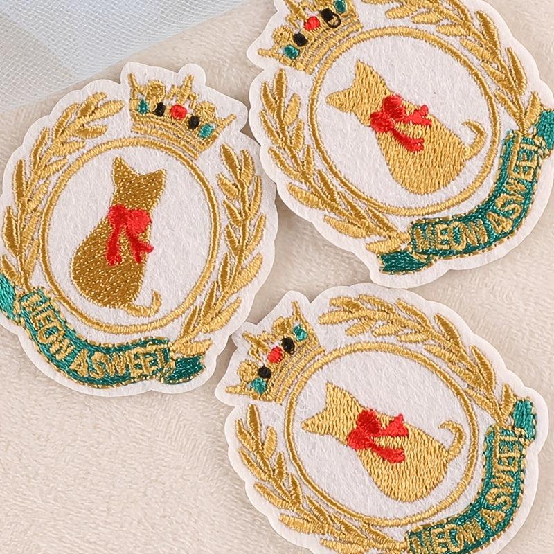 6pcs Cat Shaped DIY Iron on Patch Clothes Bag Shoe Decoration