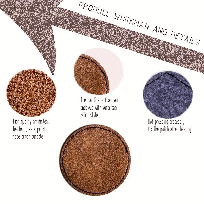 Leatherette Self Adhesive Patches for Men